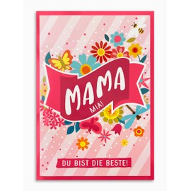 bentino Music Birthday Card, Greeting Card Playing the Song Mammamia, ABBA (Cover), DIN A5 Set with Envelope
