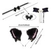 Arco De Cabello Aro Orejas De Gato + Cadena Clavículas