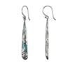 CahayaPermai 925er Silber und Abalone Perlmutt Damen Ohrringe Hänger SER422,