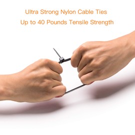 OneLeaf Cable Ties 6 Inch Heavy Duty Zip Ties with 40lb Tensile Strength