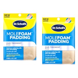 Dr. Scholl's Molefoam Padding Strips 2 Each (Pack of 2)