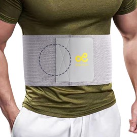 Umbilical Hernia Bandage 6.88 Inch Umbilical Hernia Belt for Hernia: Navel, Incisional, Epigastric, Ventral. Hernia Belt for Men and Women M