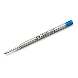 Faber-Castell 148743 Kugelschreibermine B, Pack of 10 – Blue