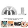 100 Set Round Head Stud 15mm Plated Alloy High Hardness