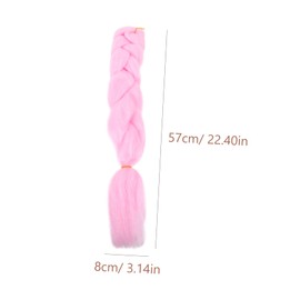 FRCOLOR Glow Dark Braiding Hair Extension Luminous Twisted Hair for Parties Festivals and Cosplay Safe Stylish Eye Catching Design for Women and High Temperature Resistant