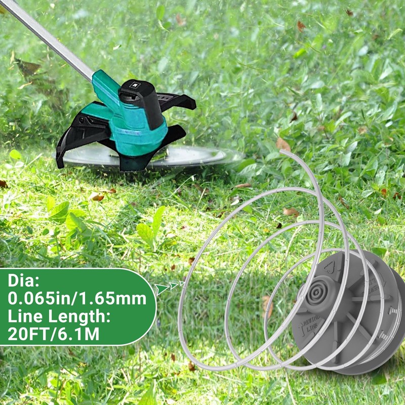 Replacement Gardena 5307-20 20ft x 1.65mm Grass Trimmer Spool for