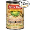 Silver Floss Barrel Cured Bavarian Sauerkraut 14.4oz Can (Pack of 12)