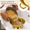 Acellegic 4 Pcs Gold Kitchen Accessories Includes Stainless Steel Colander