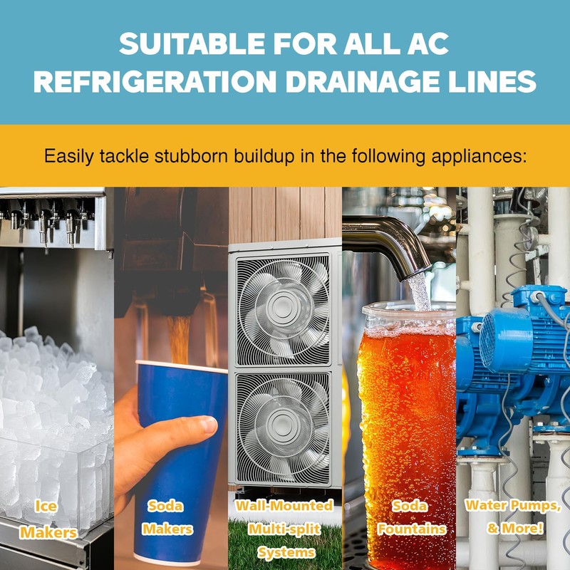 4 Pack A/C Condensate Drain Line Cleaner - Prevents Odors