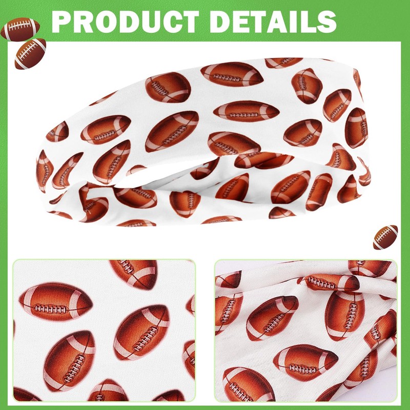Didder White Football Gameday Headbands for Women Cheer Mom Essentials