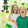 Greenbrier Saint Patricks Day Decor - Jointed Felt Leprechaun Hanging