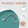 fKiZanthene 4 Colours Mini Spoon Keyring, 5.4cm Tiny Spoon Pendant