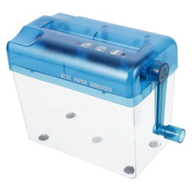 Operitacx 1 x Paper Shredder for Home Use Hand Shredder Manual Shredder File Shredder Paper Shredder Small Shredder Paper Cutter Plastic Black