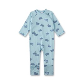Sanetta Boys Jumpsuit Light Blue | Practical and Comfortable Organic Cotton Romper for Boys. Baby Jumpsuit, blue