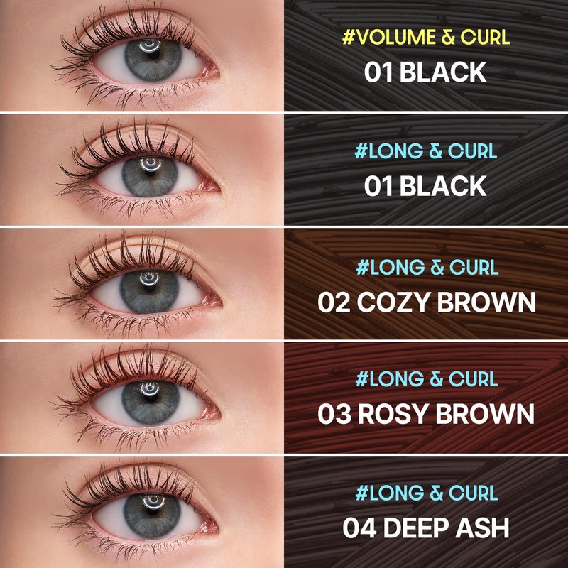 COSNORI Perfect Setting Waterproof Mascara Long&Curl 06 Urban Red –