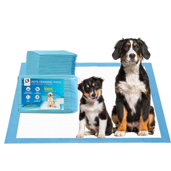 KASH4 Puppy Pads 20 Pack Hexagonal Designed Large Size Puppy