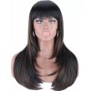 Kalyss Peluca Negro Con Marrón Liso 60 Cm Kalyss