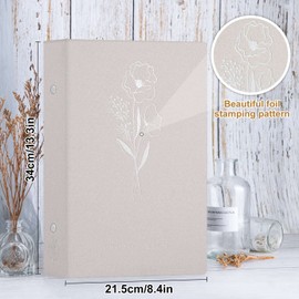 Lanpn Photo Album 6x4 300 Pockets, Linen Photo Albums Holds 300 Horizontal Pictures Only Beige