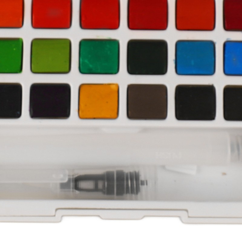 Water Color Paint 24 Bright Colors Quick Drying High Transparency