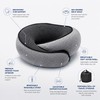 Travel Neck Pillow for Airplane Rest – Snail-Style Memory Foam