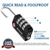 2 Pack TSA Approved Travel Luggage Locks, Metal Combination Lock,