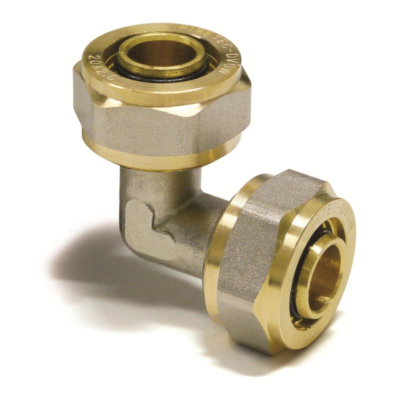 Pipetec Screw Fitting Angle 16 x 2 mm 90° for