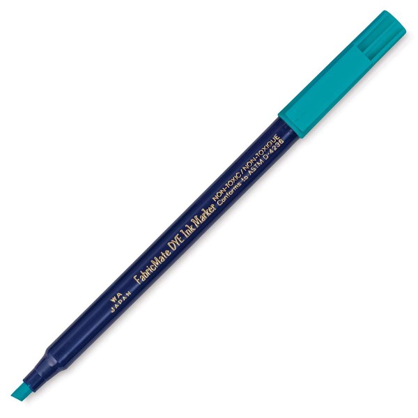 FabricMate Chisel Tip Fabric Marker, Peacock Blue by Yasutomo