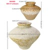 Rustic Vase Set of 2(Pottery Vase and Porcelain Vase),Farmhouse Vases,Ceramic