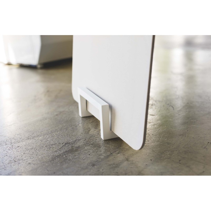 Yamazaki Industries Compact Diatomaceous Earth Bath Mat Stand Tower White