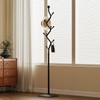 ZEYEXE Tree-shaped coat rack,Coat Tree Freestanding with 8 Hooks and