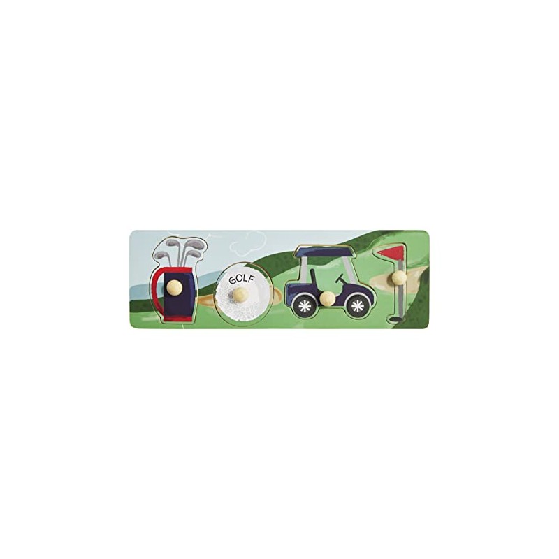 Mud Pie Children's Knob Puzzle,Golf