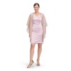 Vera Mont Women's Glitter Cape, Rose / silver, Unit size