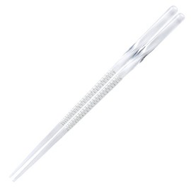 Fukui Craft ZA-0550 Vidro Twisted Chopsticks, Spiral Silver, 9.1 inches (23 cm), Made in Japan
