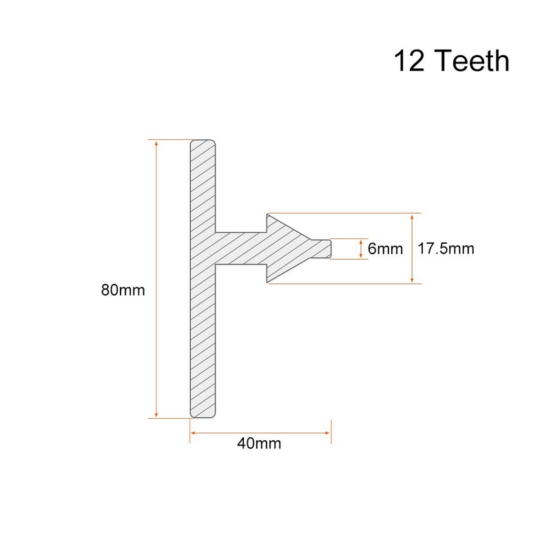 sourcing map Chuck Key 6mm Pilot 12 Teeth for 1.5-13mm