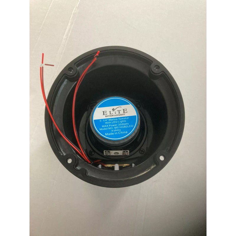 Elite Entertainment 2 Speakers Blue LED w/ Step Light Black