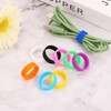 uxcell 20Pcs Silicone Rubber Bands, 20x7mm Rubber Bands Rings Cable