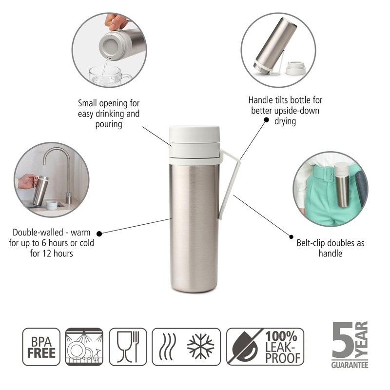 Brabantia - Make & Take Thermal Bottle with Belt Clip,