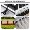 Heavy Duty Black Zip Ties with Screw Hole 12 inch