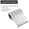 Skweawert 1-1000 Consecutive Number Inventory Stickers Self Adhesive Waterproof Labels