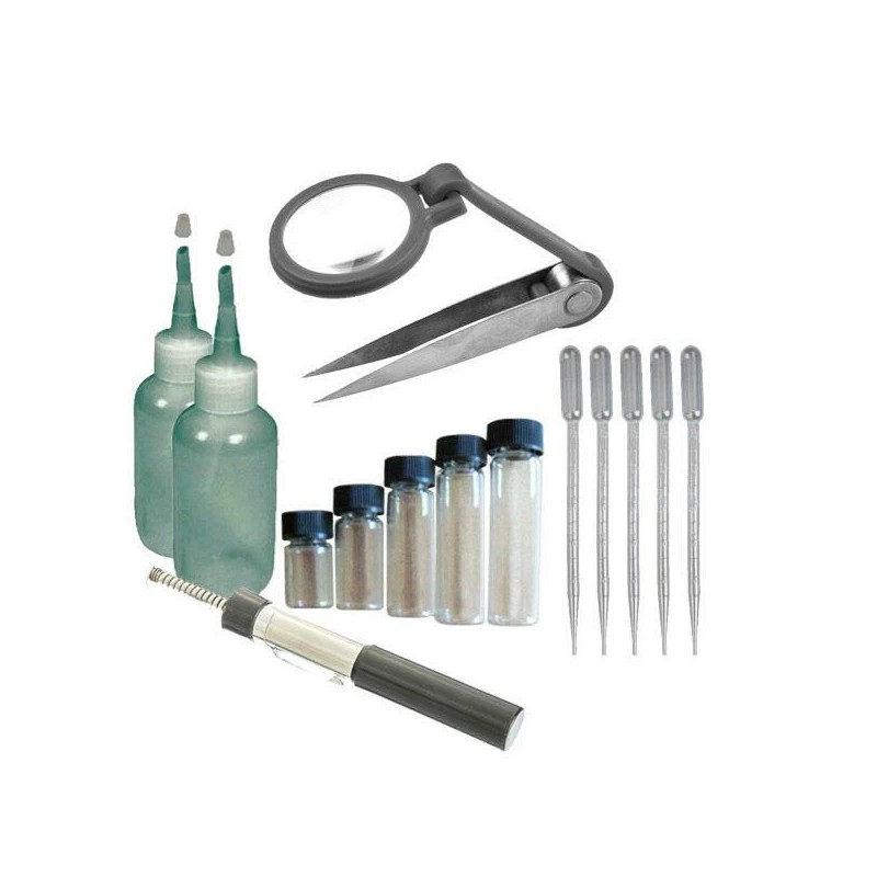 GOLD PANNING RECOVERY KIT with Pocket Sluice Box