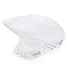 Hangerworld 20 White Shoulder Covers with Wide Side Gusset Shoulder