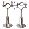 JENSWILL 2PCs Wall Mount Ceiling Pipe Support 304 Stainless Steel
