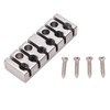 6 String Lock with Screws Metal Headless Guitar Bridge String