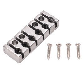6 String Lock with Screws Metal Headless Guitar Bridge String Lock Musical Instrument Parts 42mm