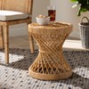 Baxton Studio Seville Modern and Contemporary Natural Finished Rattan End