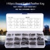 140pcs Round Feather Keys Parallel Keys Round End Feather Key