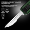 cckk Utility Knife, Aluminium Alloy Pocket Knife with Clip, Black