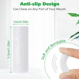 OFFCUP Aligner Chewies, Pack of 10 Aligner Tray Seater Chewies for Aligner Chompers, Aligner Tray Seaters Chewies Aligner Tray Seats for Looping Chewie - White