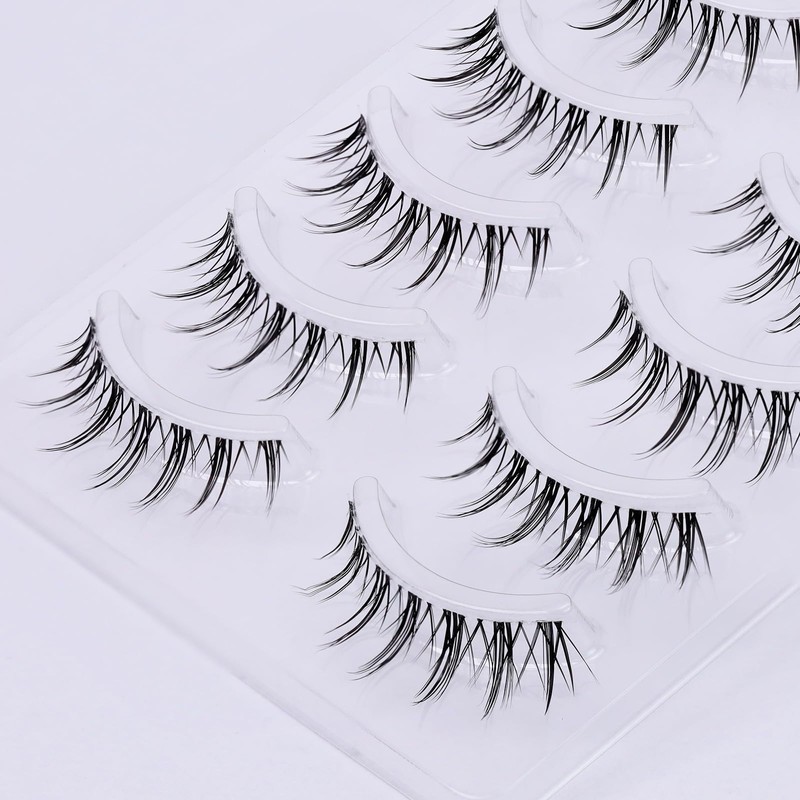 False Eyelashes, Cartoon Type, EMEDA Transparent Axis Handmade, Natural Eyelashes,