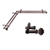 A&F Rod Decor - Phife 13/16" Corner Window Double Curtain